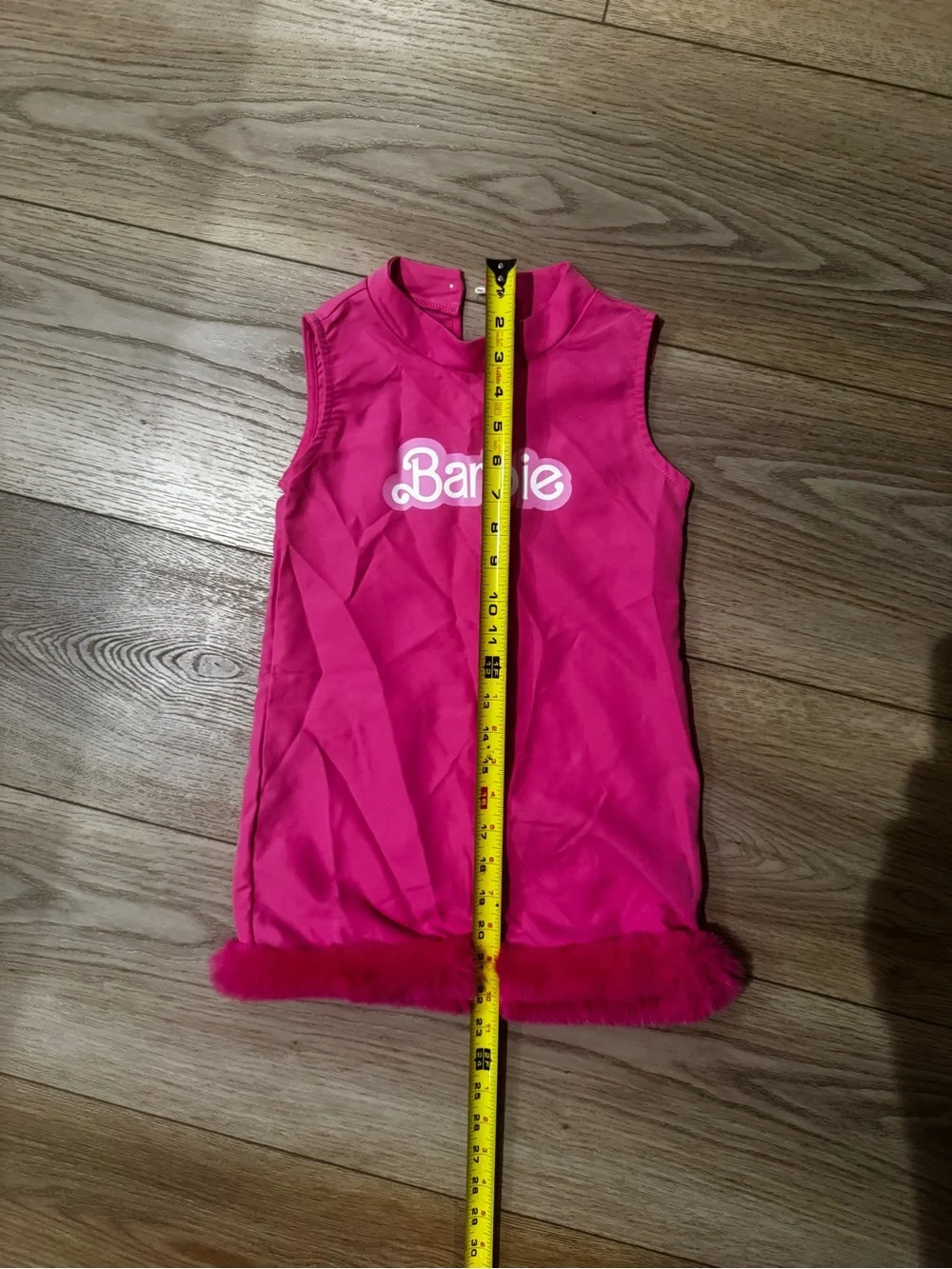Barbie Girls' Hot Pink Sleeveless costume Dress